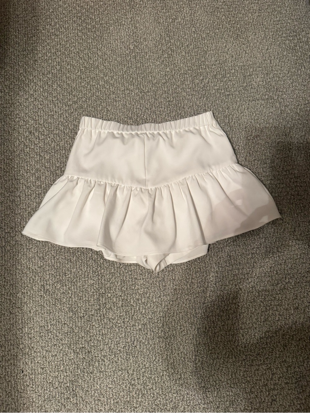 Endless Rose Cream Ruffle Mini Skort - Picture 3 of 4